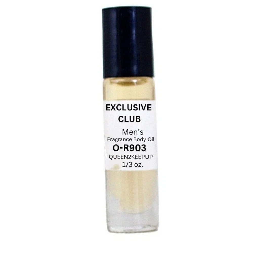 Exclusive Club (Men) Body Oil 10 ml Fragrance Pure Uncut 1/3 oz Roll-On Scent